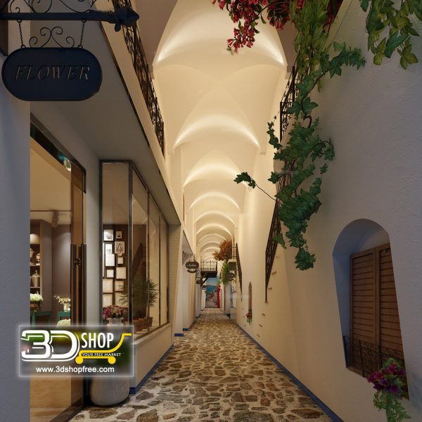 059 Corridor 3d Max Interior Scene