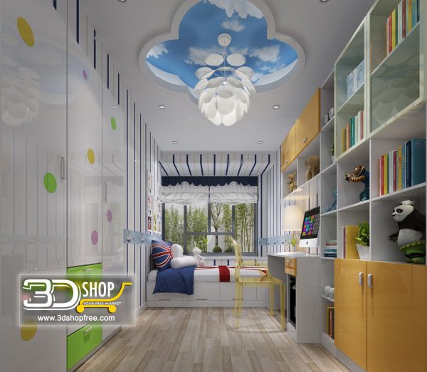 Bedroom 3d Max Interior Scene 059