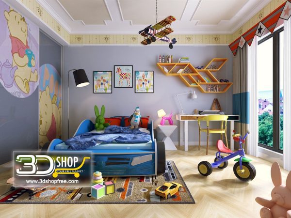061 Bedroom 3d Max Interior Scene