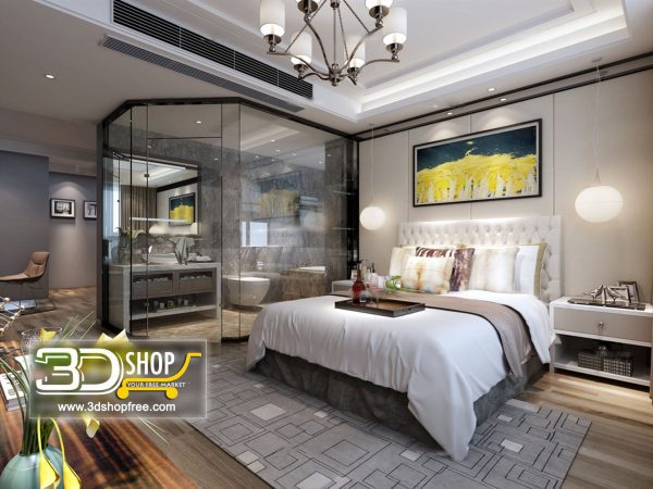 064 Bedroom 3d Max Interior Scene