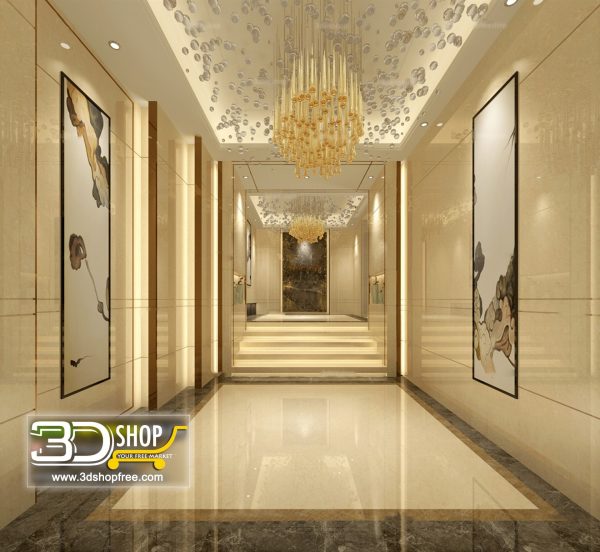 067 Lobby 3d Max Interior Scene