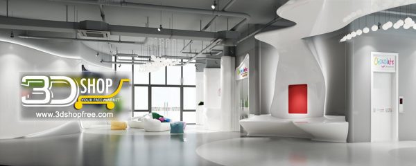 074 Lobby 3d Max Interior Scene