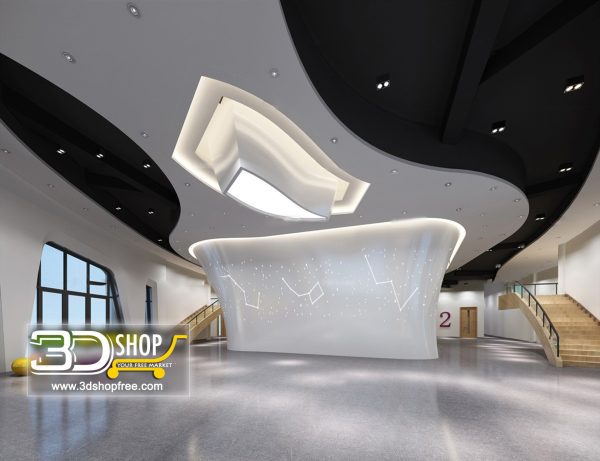 085 Lobby 3d Max Interior Scene