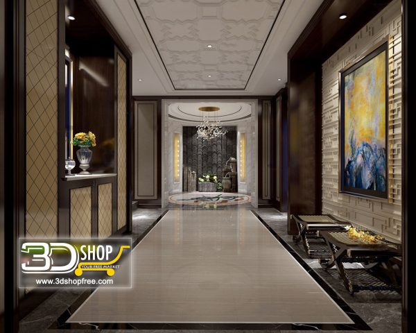 087 Lobby 3d Max Interior Scene
