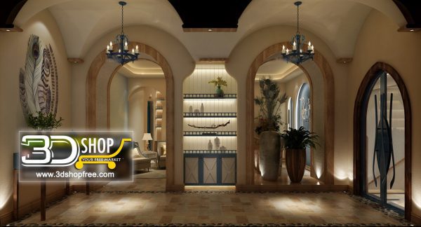 088 Lobby 3d Max Interior Scene