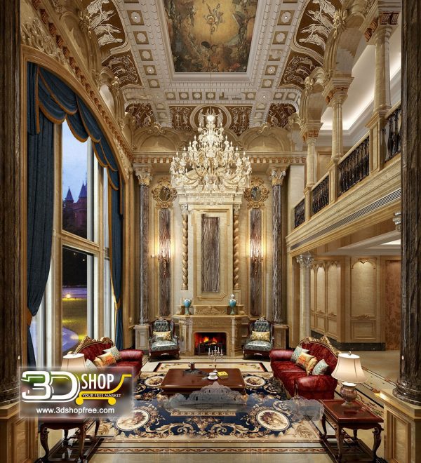 Living Room 3d Max Interior Scene 274