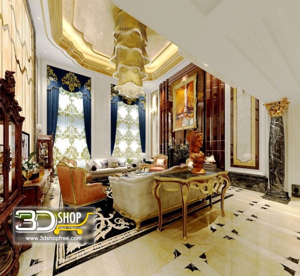 291 Living Room 3d Max Interior Scene