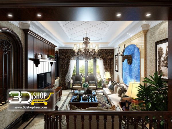 293 Living Room 3d Max Interior Scene