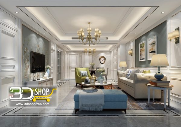 294 Living Room 3d Max Interior Scene