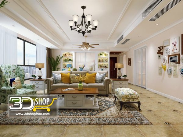 295 Living Room 3d Max Interior Scene