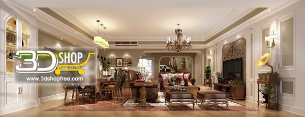 298 Living Room 3d Max Interior Scene
