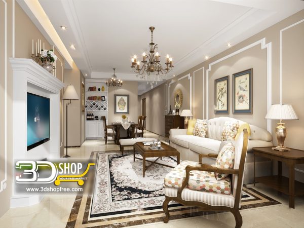 302 Living Room 3d Max Interior Scene
