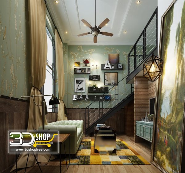304 Living Room 3d Max Interior Scene