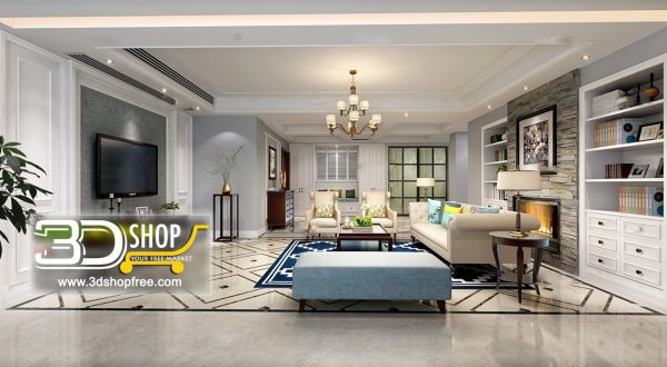 305 Living Room 3d Max Interior Scene