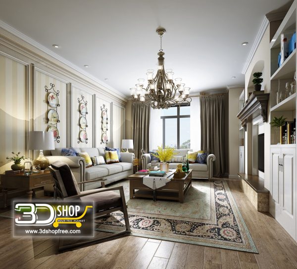 307 Living Room 3d Max Interior Scene