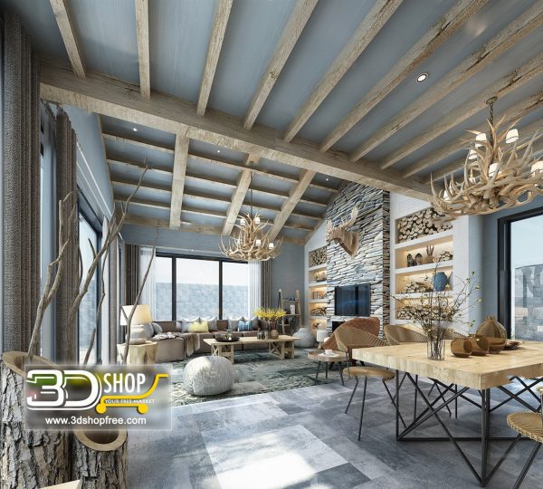 309 Living Room 3d Max Interior Scene