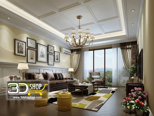 315 Living Room 3d Max Interior Scene