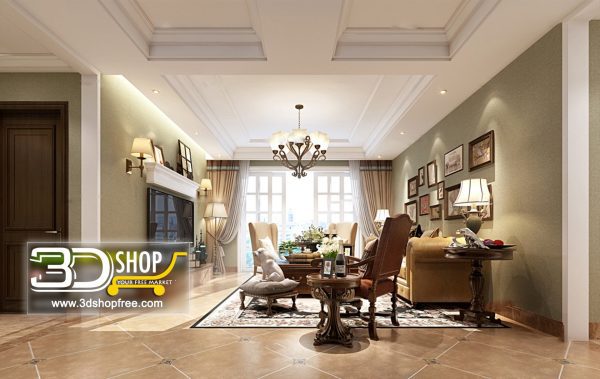 316 Living Room 3d Max Interior Scene