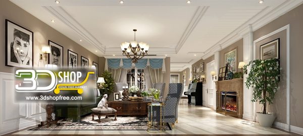 317 Living Room 3d Max Interior Scene