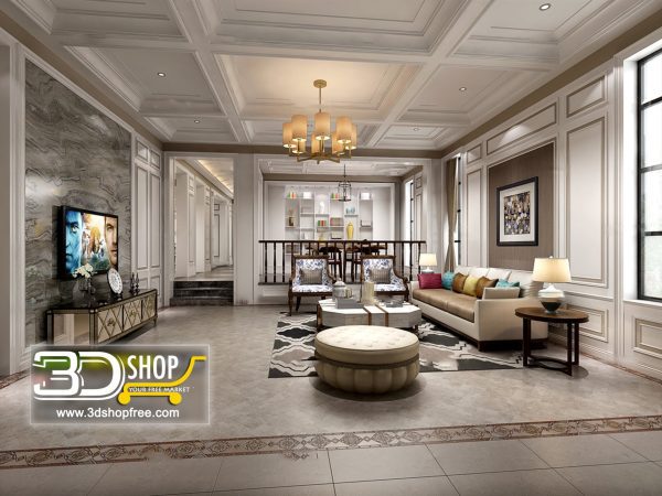 320 Living Room 3d Max Interior Scene