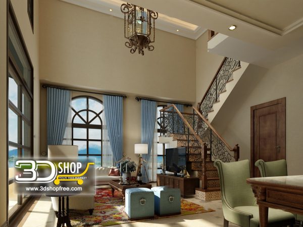 323 Living Room 3d Max Interior Scene