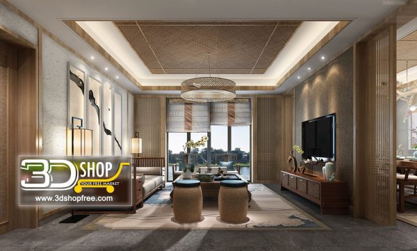 328 Living Room 3d Max Interior Scene