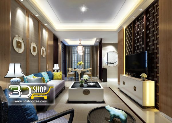 329 Living Room 3d Max Interior Scene