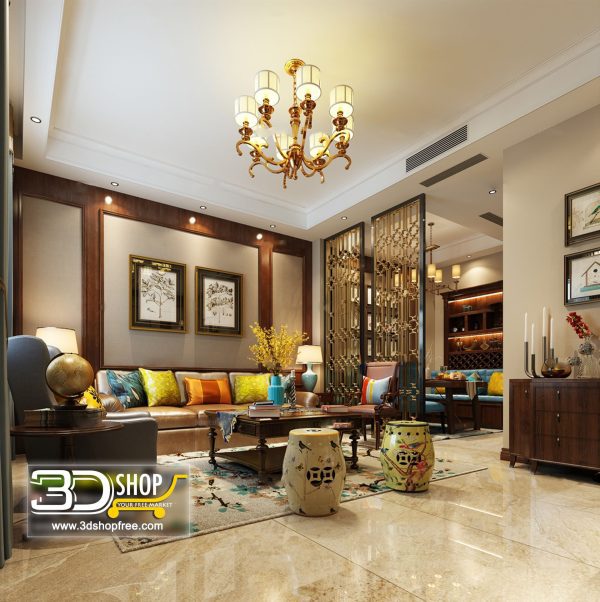 330 Living Room 3d Max Interior Scene