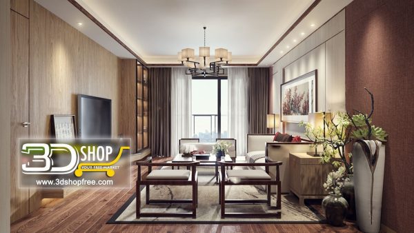 333 Living Room 3d Max Interior Scene