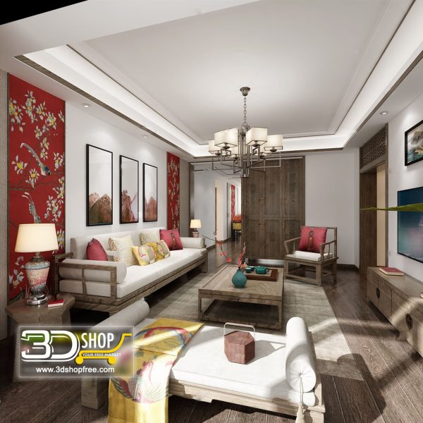 334 Living Room 3d Max Interior Scene