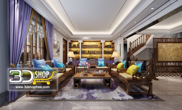 338 Living Room 3d Max Interior Scene