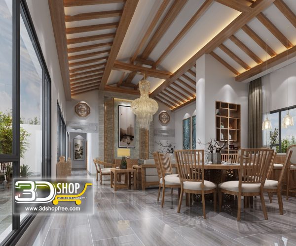 340 Living Room 3d Max Interior Scene