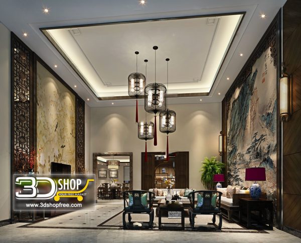 342 Living Room 3d Max Interior Scene