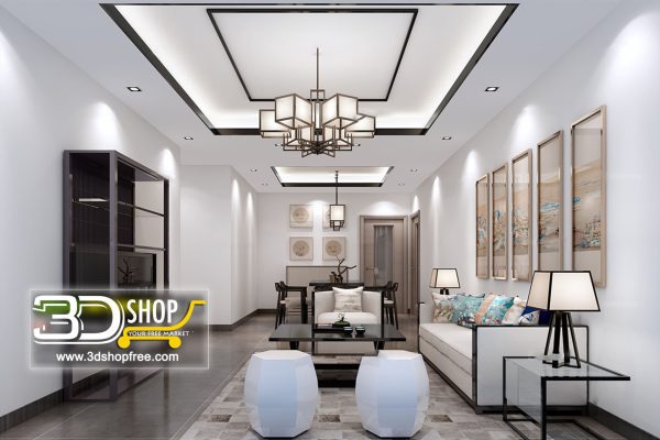 344 Living Room 3d Max Interior Scene