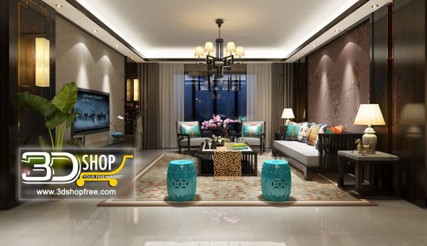 350 Living Room 3d Max Interior Scene