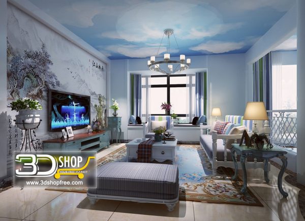 362 Living Room 3d Max Interior Scene