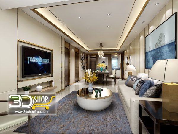 368 Living Room 3d Max Interior Scene