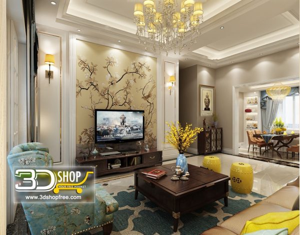 369 Living Room 3d Max Interior Scene