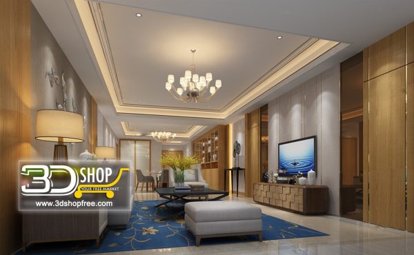 385 Living Room 3d Max Interior Scene