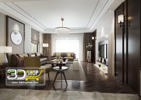 389 Living Room 3d Max Interior Scene