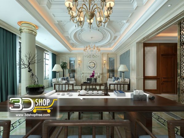 394 Living Room 3d Max Interior Scene