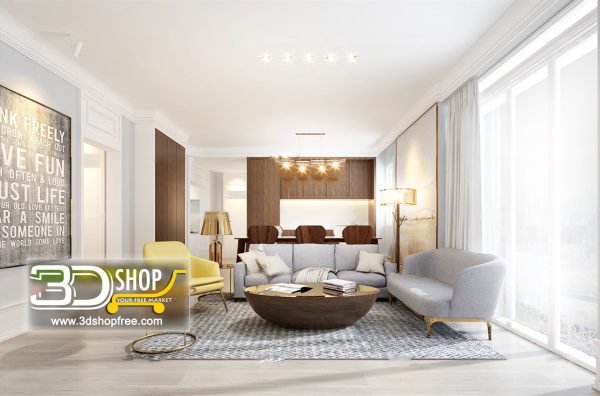 397 Living Room 3d Max Interior Scene
