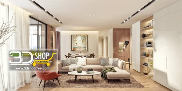 402 Living Room 3d Max Interior Scene