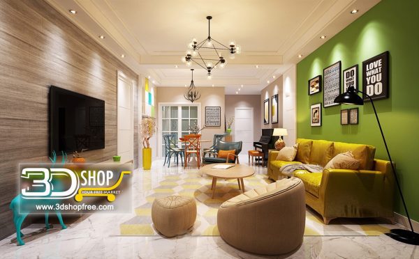 406 Living Room 3d Max Interior Scene