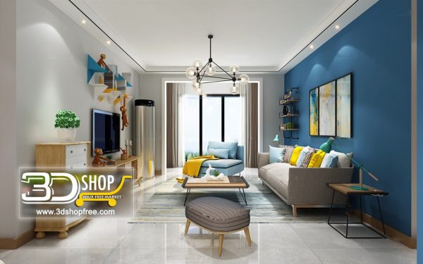 407 Living Room 3d Max Interior Scene