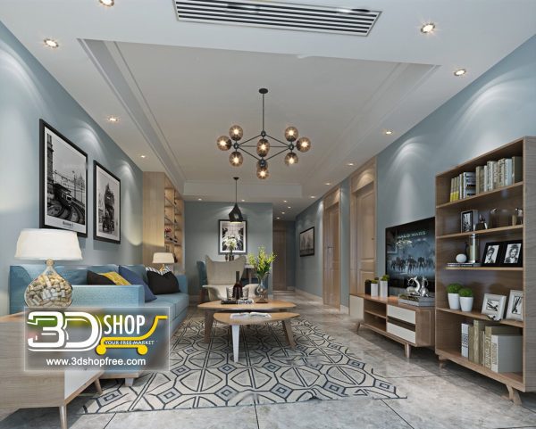 408 Living Room 3d Max Interior Scene