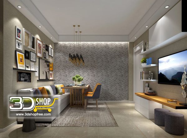 414 Living Room 3d Max Interior Scene