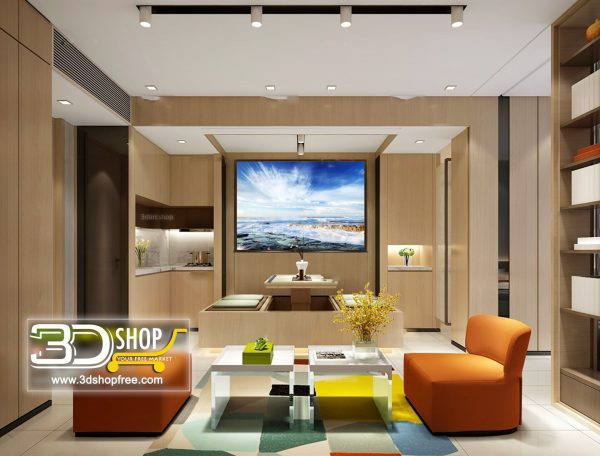 419 Living Room 3d Max Interior Scene