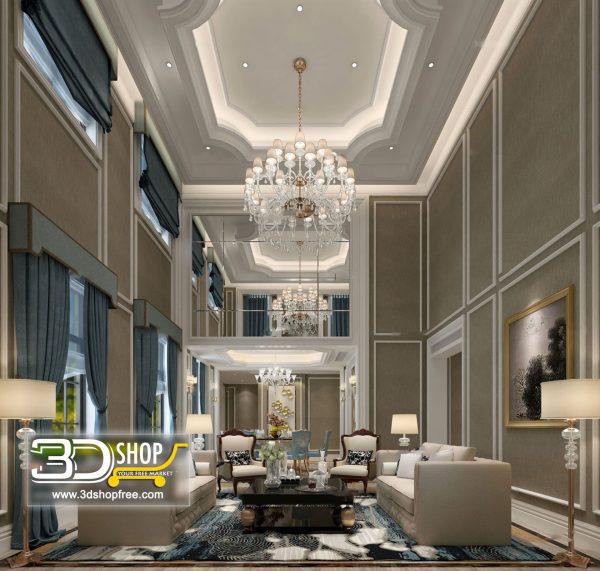 424 Living Room 3d Max Interior Scene