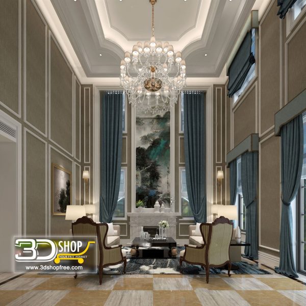 425 Living Room 3d Max Interior Scene